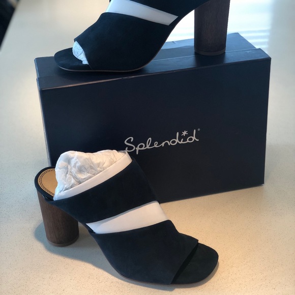 Splendid Serenade navy suede sandals - Picture 2 of 7